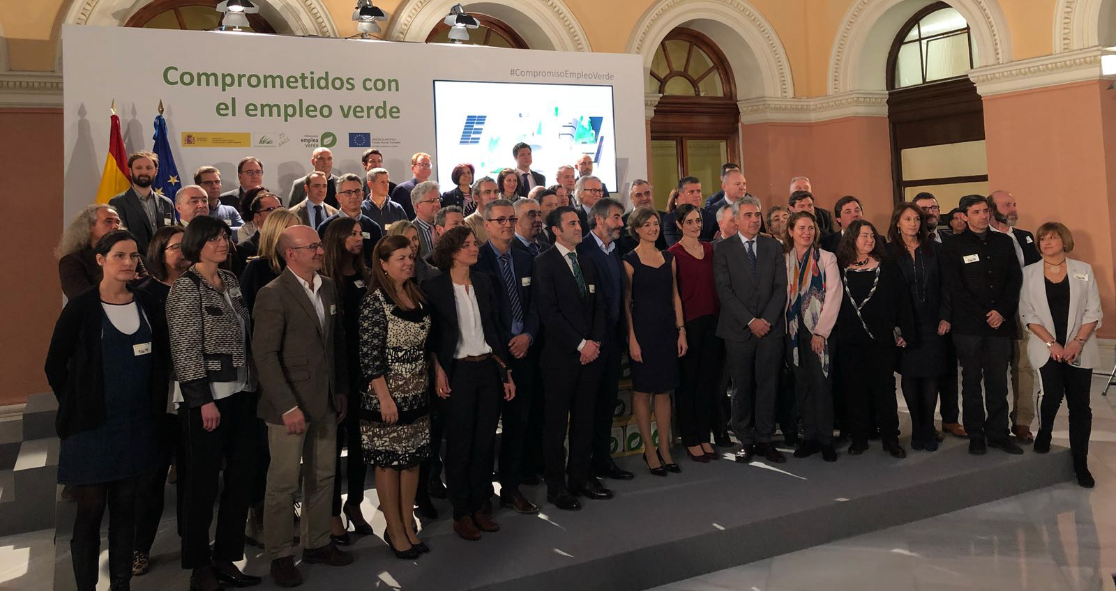 Foto final del evento "Comprometidos con el Empleo Verde"