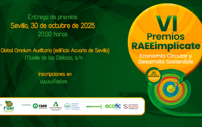 Banner Anuncio acto entrega VI Premios RAEEimplicate